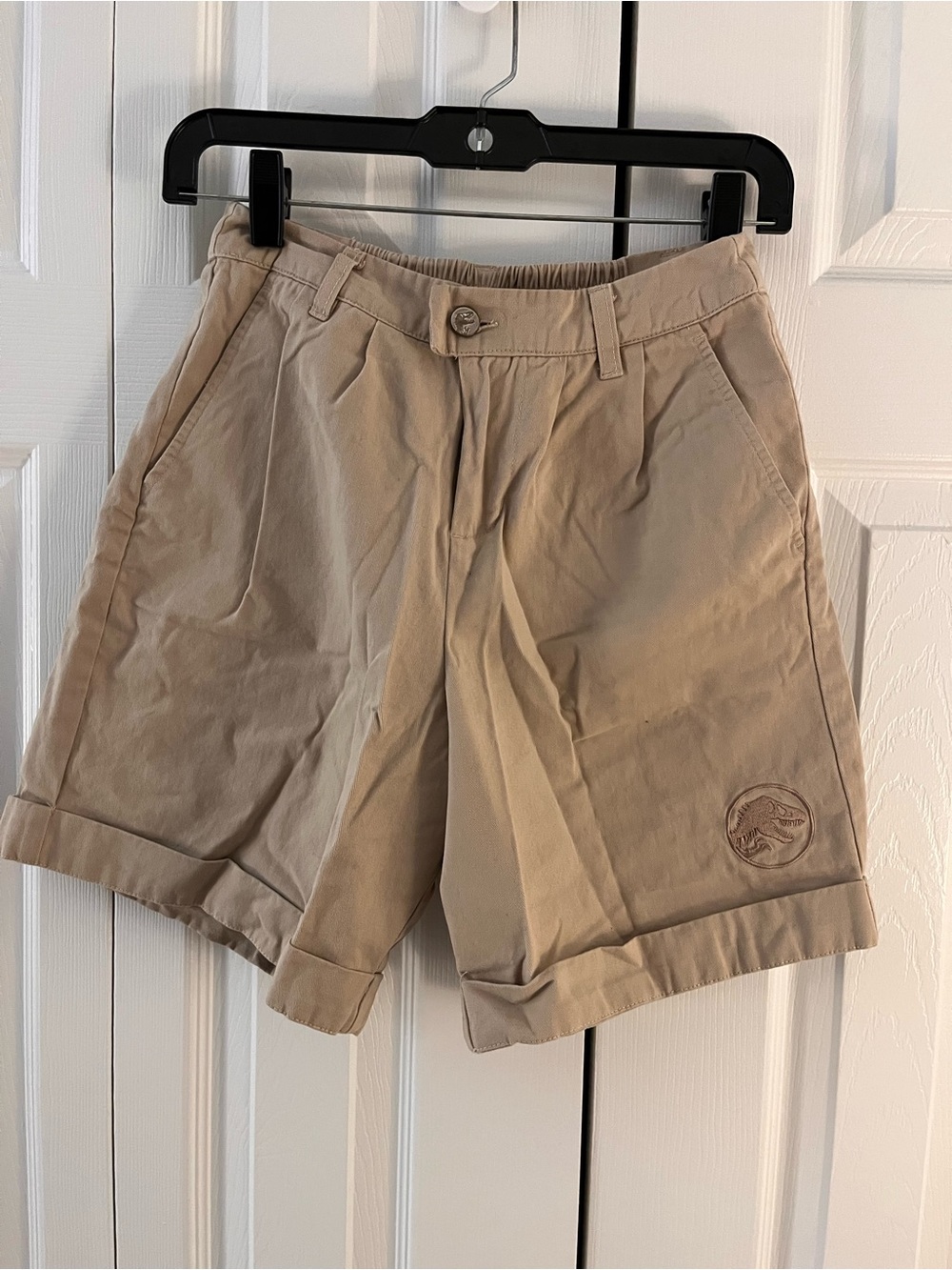 Her Universe Womens Flat Front Khaki Shorts